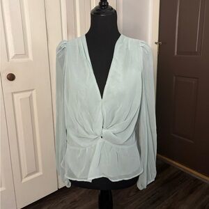 Express Light Blue Women's Top